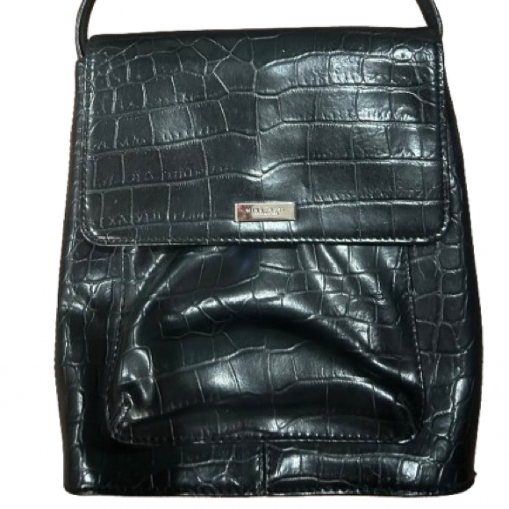 Nine West Accessories Women’s Black Faux Leather Crossbody Bag - Picture 3 of 14